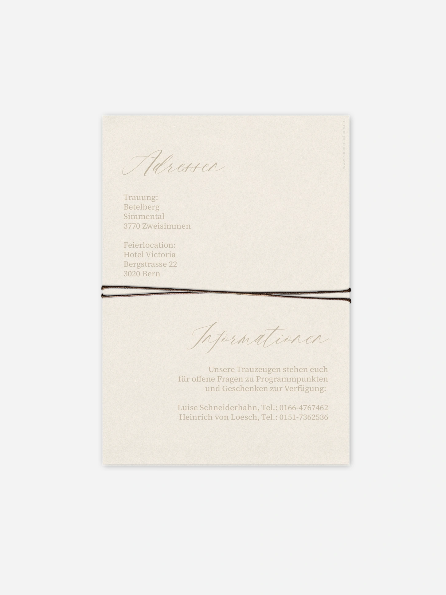 Hochzeitseinladung Typo Love