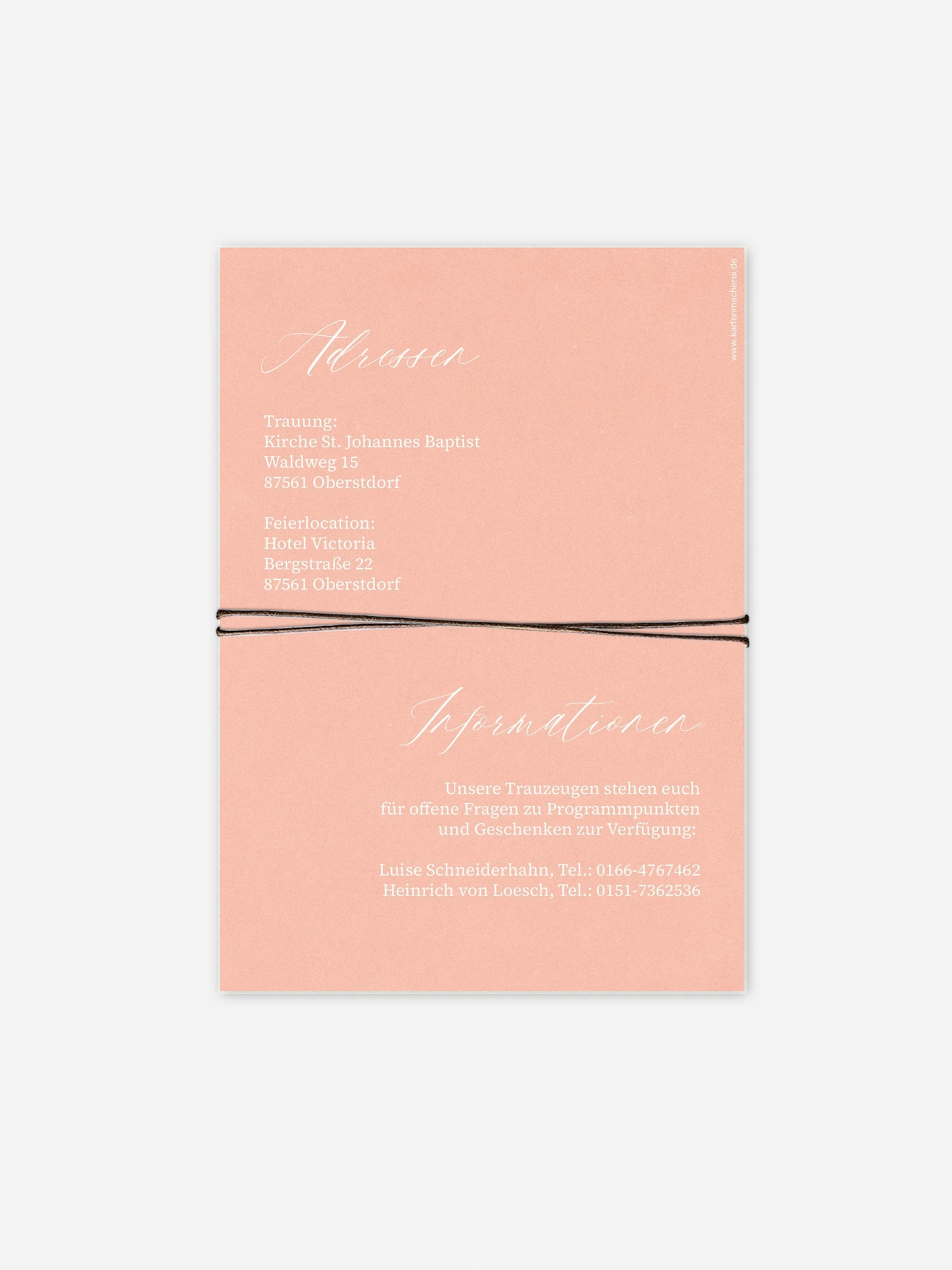 Hochzeitseinladung Typo Love