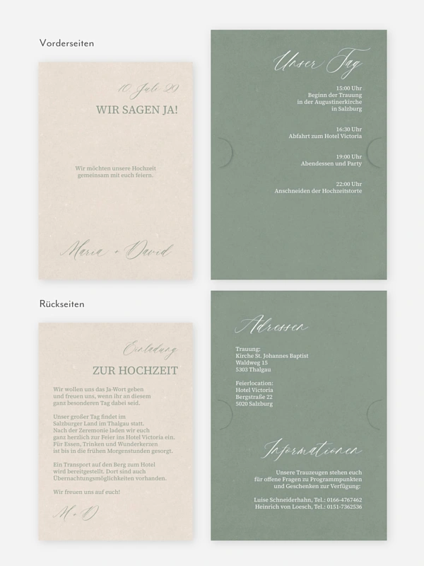 Hochzeitseinladung Typo Love