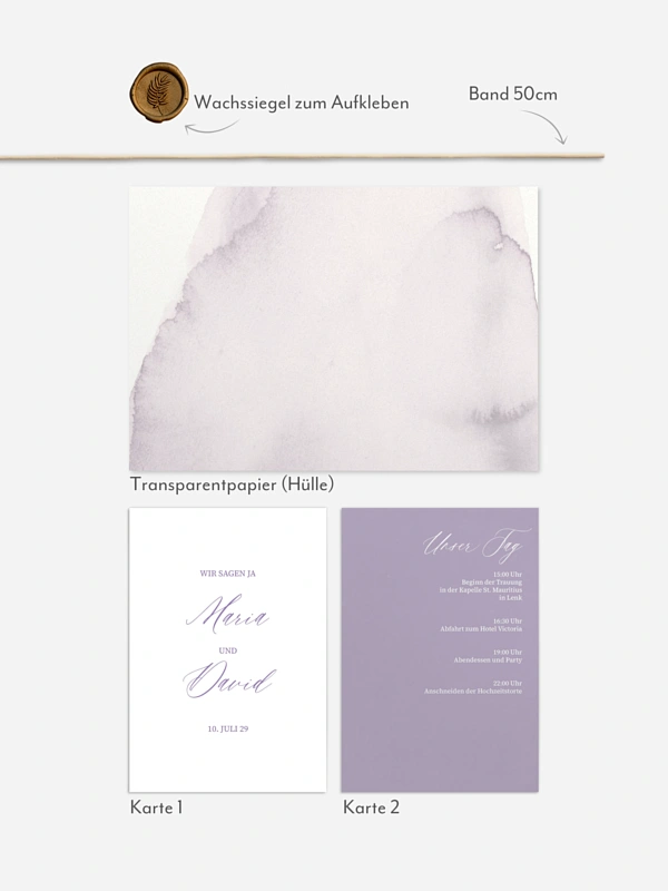 Hochzeitseinladung Typo Love