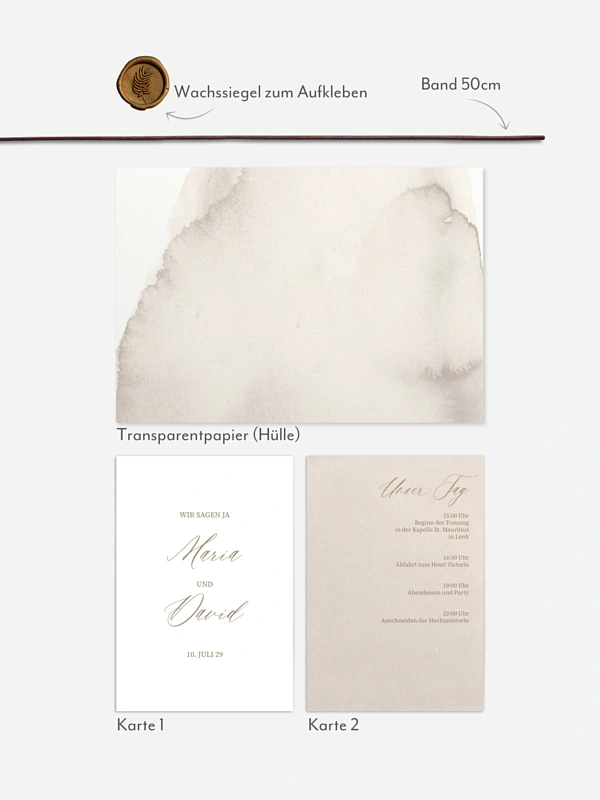 Hochzeitseinladung Typo Love
