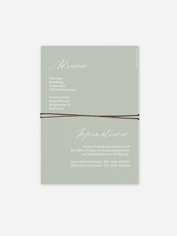 Hochzeitseinladung Typo Love