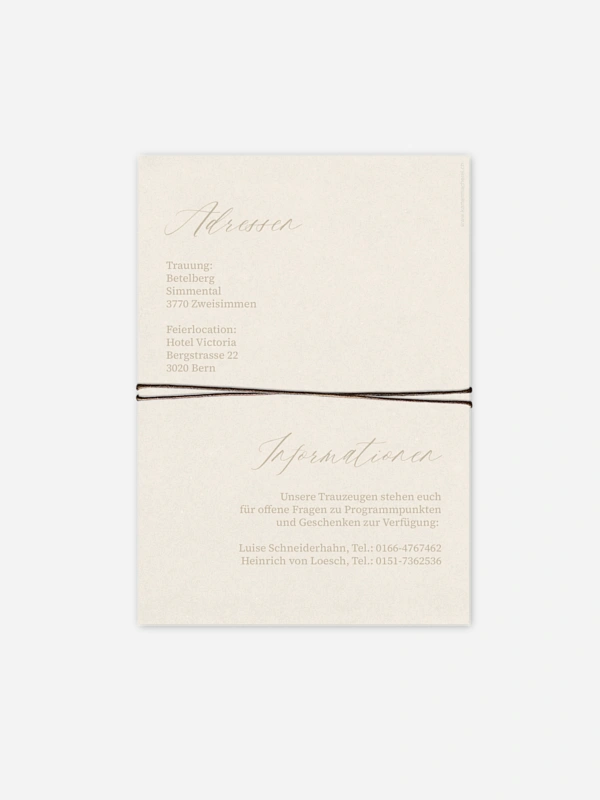 Hochzeitseinladung Typo Love