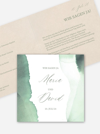 Hochzeitseinladung Typo Love