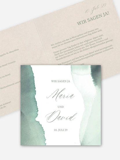 Hochzeitseinladung Typo Love