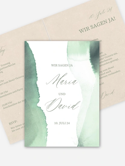 Hochzeitseinladung Typo Love