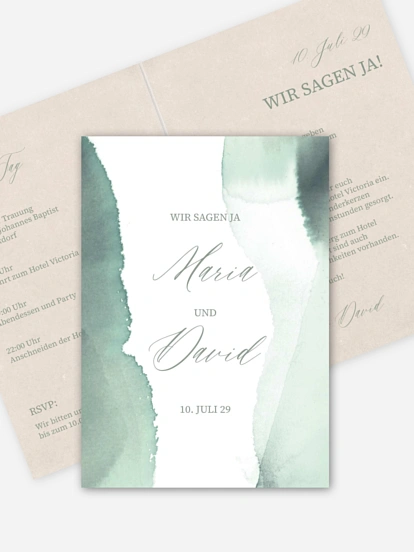 Hochzeitseinladung Typo Love