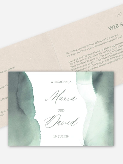 Hochzeitseinladung Typo Love