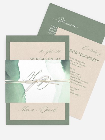 Hochzeitseinladung Typo Love