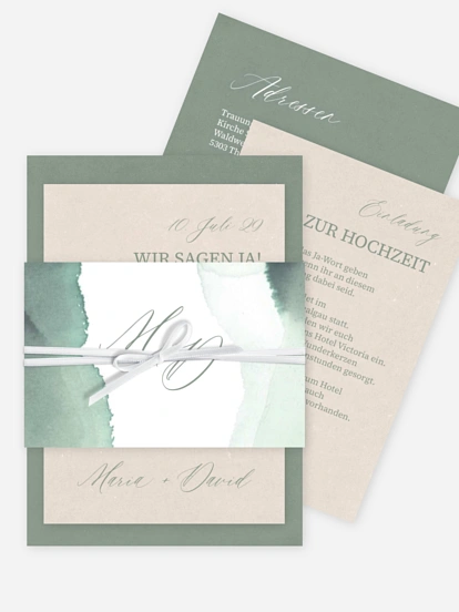 Hochzeitseinladung Typo Love