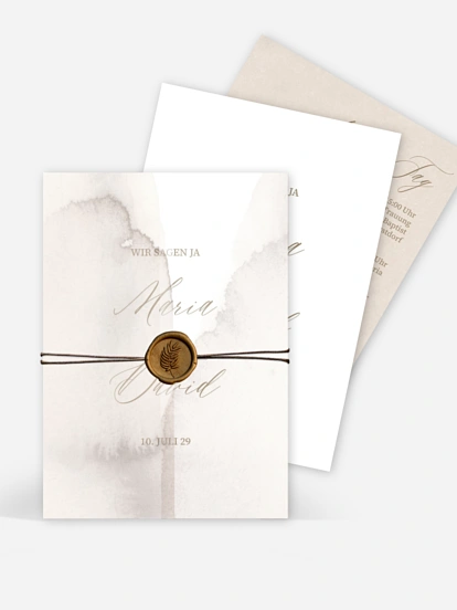 Hochzeitseinladung Typo Love