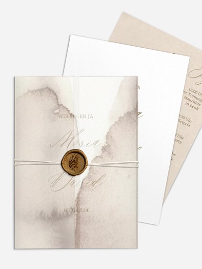 Hochzeitseinladung Typo Love