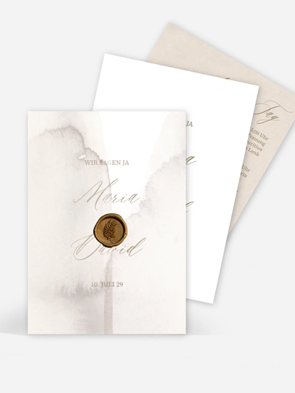 Hochzeitseinladung Typo Love