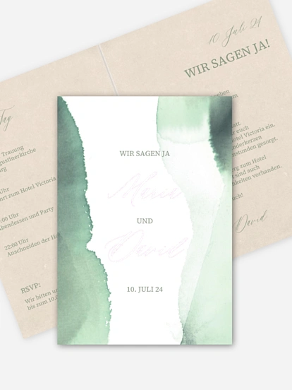 Hochzeitseinladung Typo Love