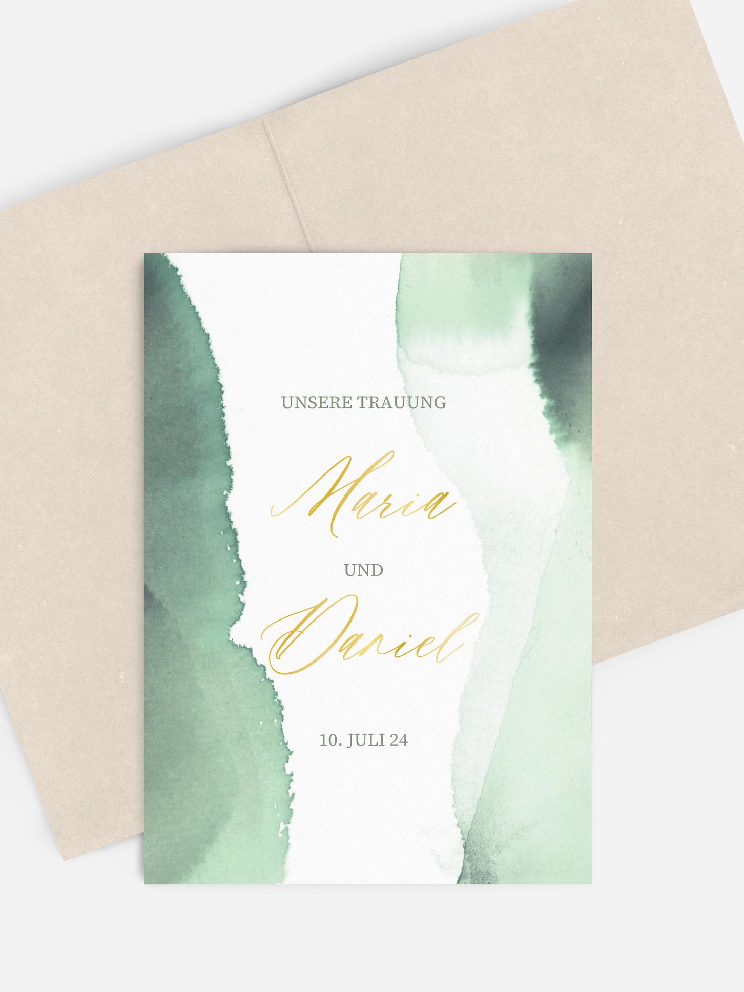 Kirchenheft Hochzeit Typo Love