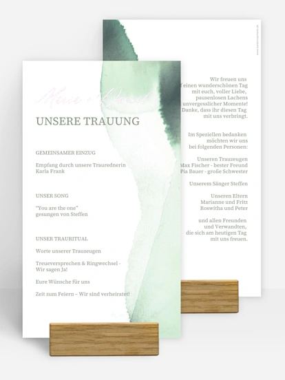 Kirchenheft Hochzeit Typo Love