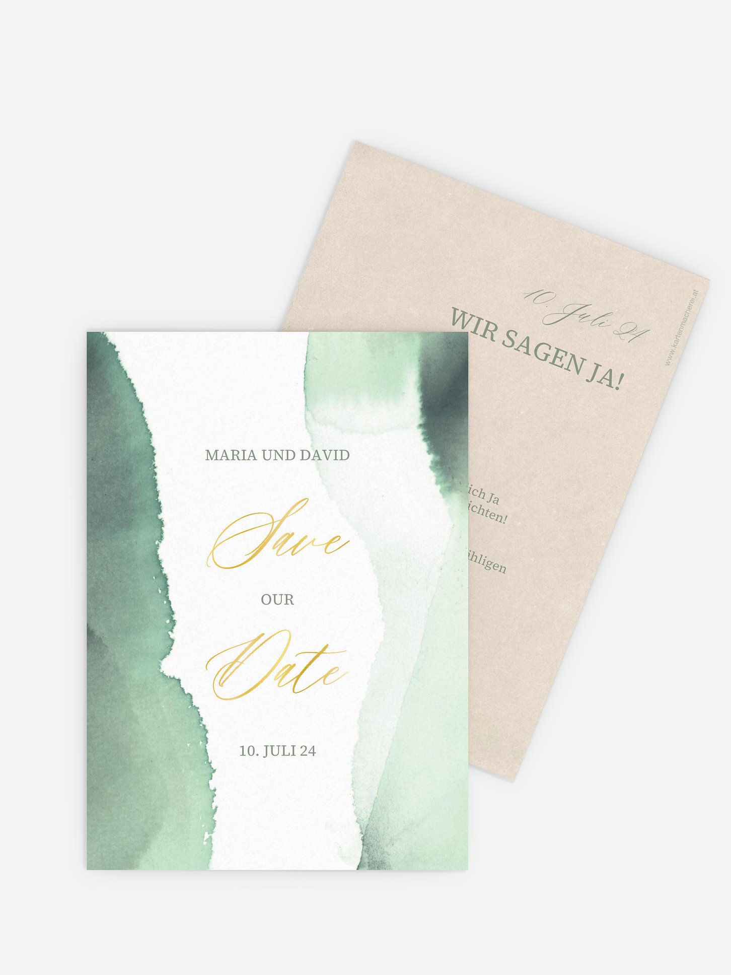 Save-the-Date Karte Typo Love