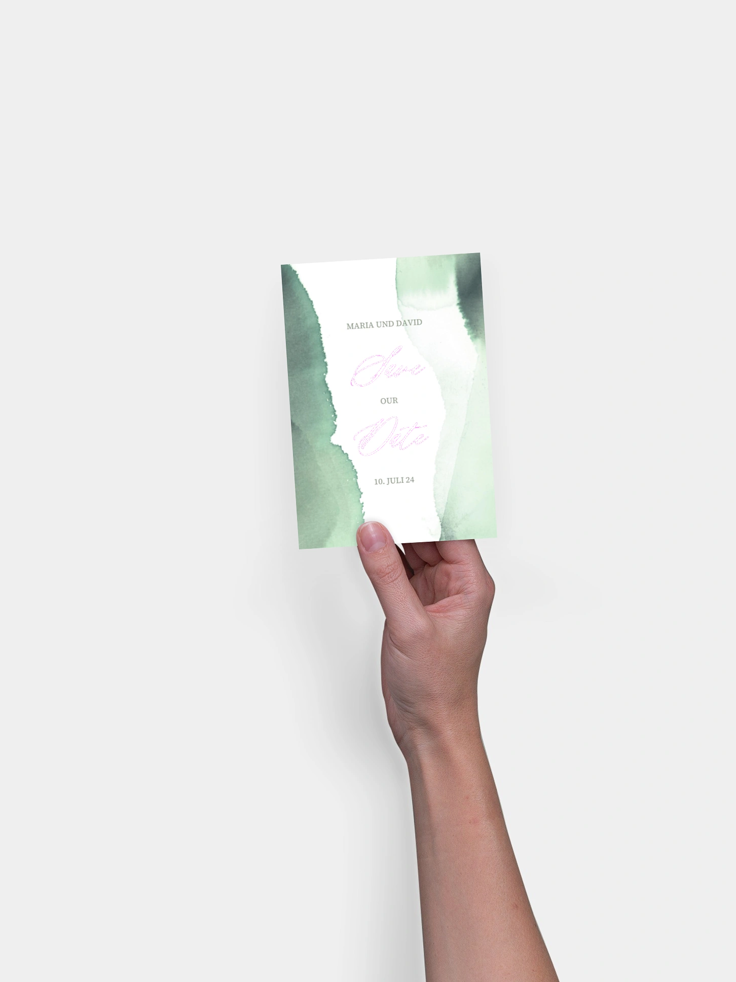 Save-the-Date Karte Typo Love