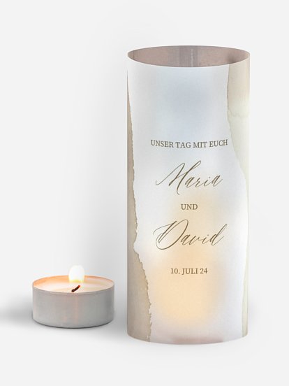 Windlichter Typo Love