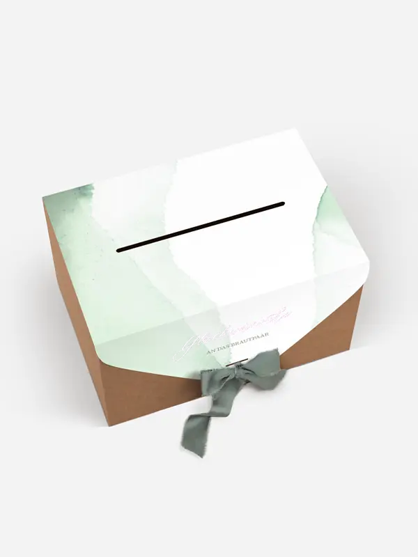 Kartenbox Hochzeit Typo Love