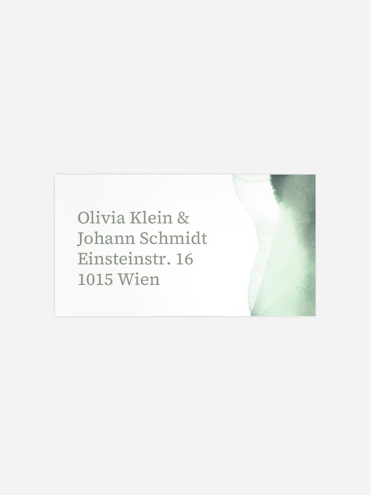 Empfängeraufkleber Hochzeit Typo Love
