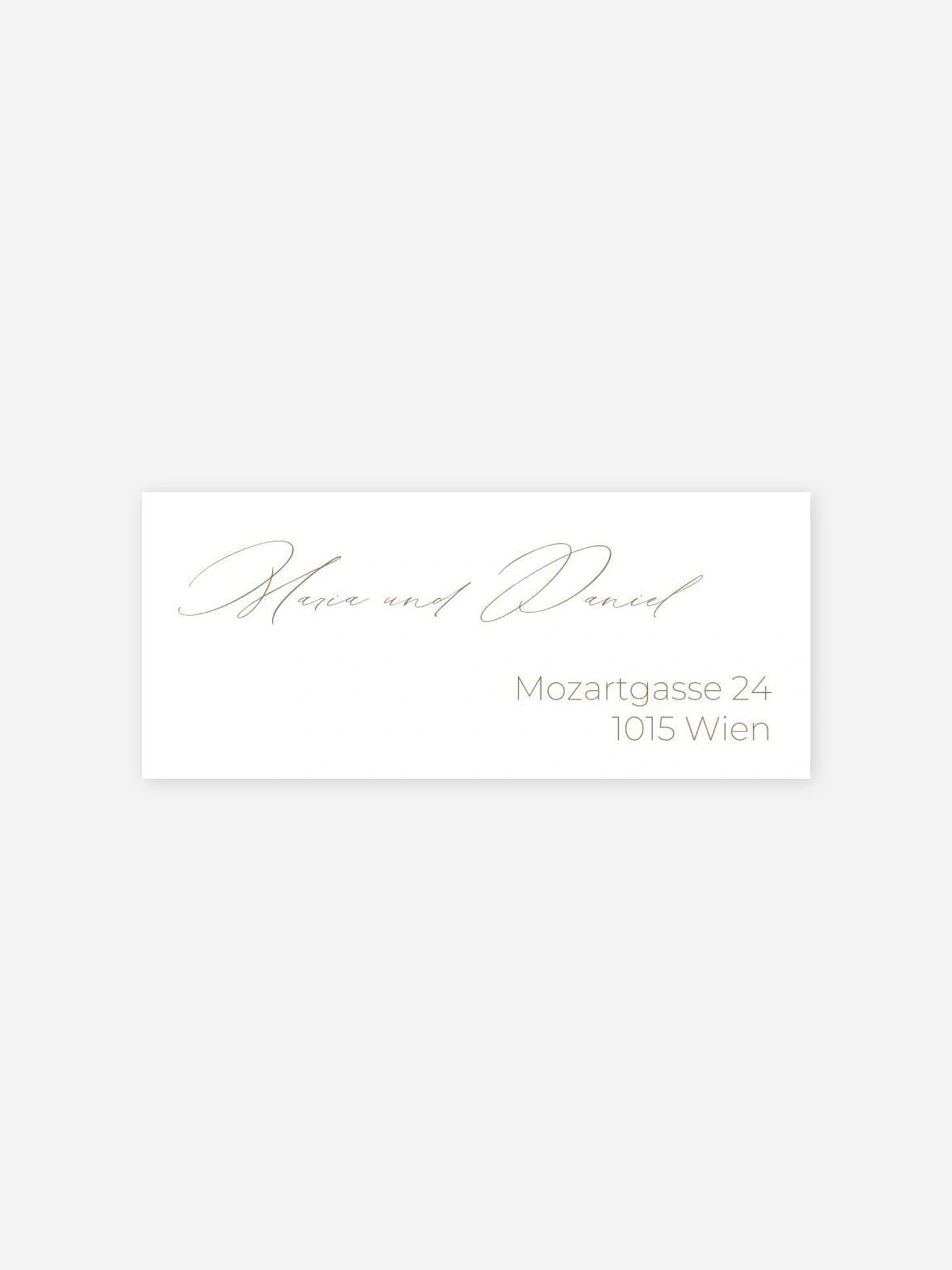 Absenderaufkleber Hochzeit Paper Love