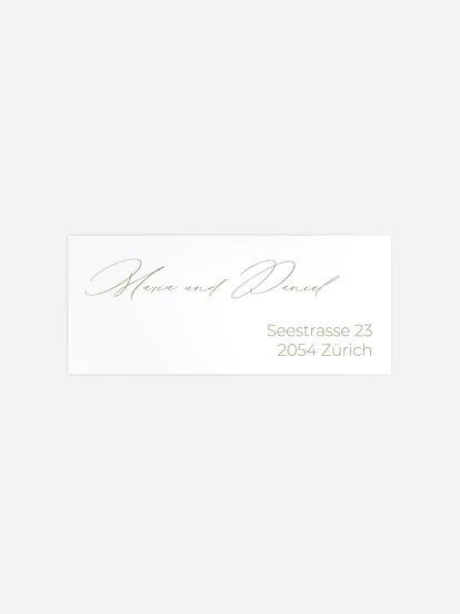 Absenderaufkleber Hochzeit Paper Love