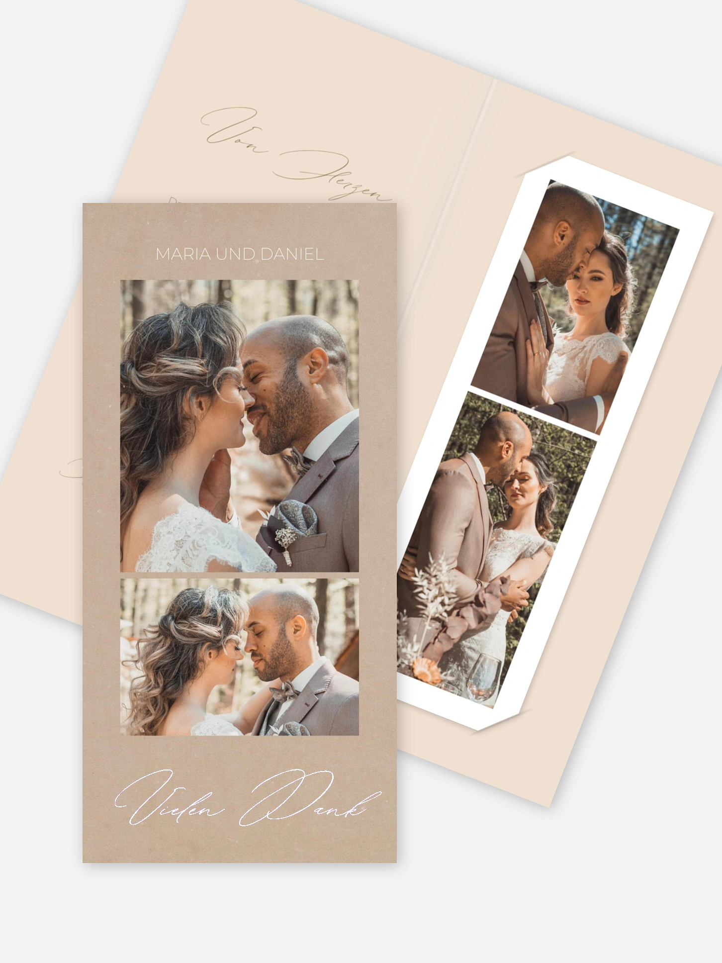 Dankeskarte Hochzeit Paper Love