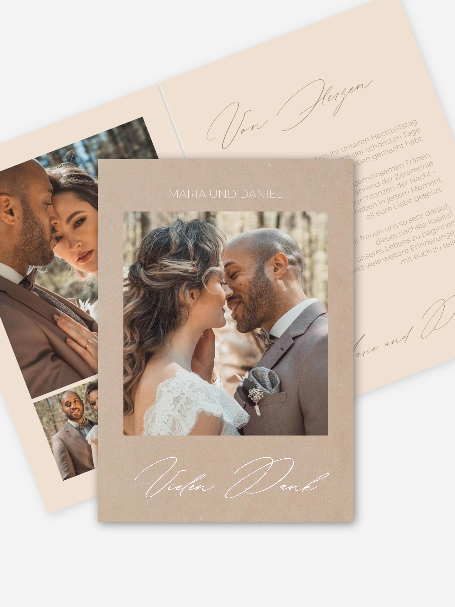 Dankeskarte Hochzeit Paper Love