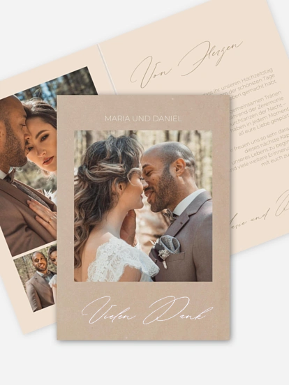 Dankeskarte Hochzeit Paper Love