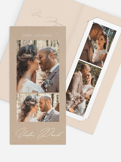 Dankeskarte Hochzeit Paper Love