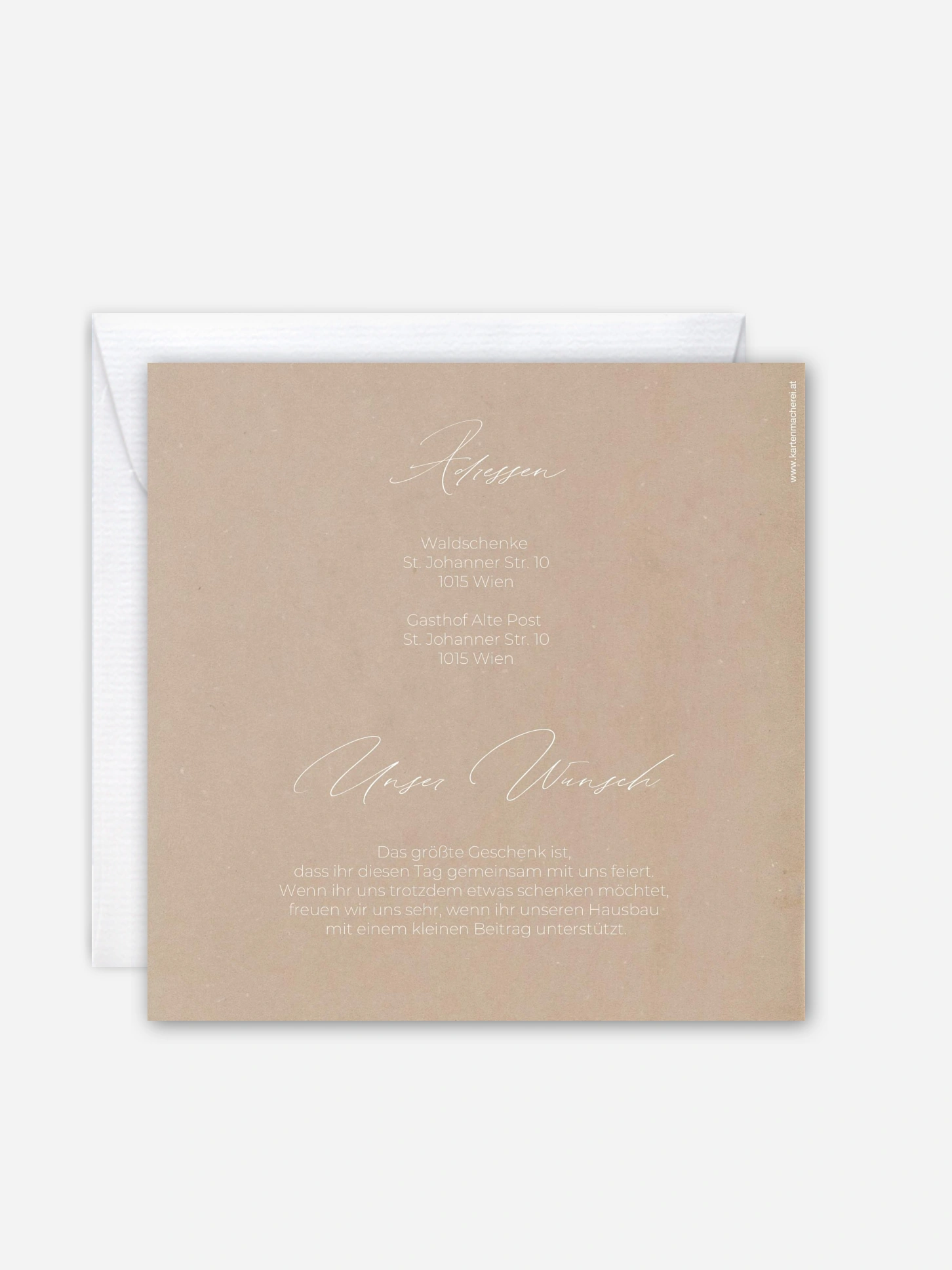 Hochzeitseinladung Paper Love