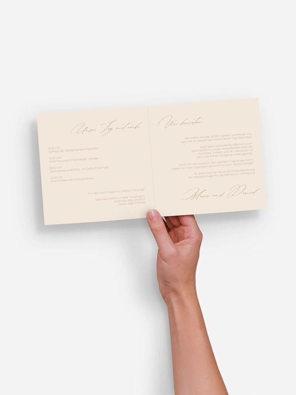 Hochzeitseinladung Paper Love