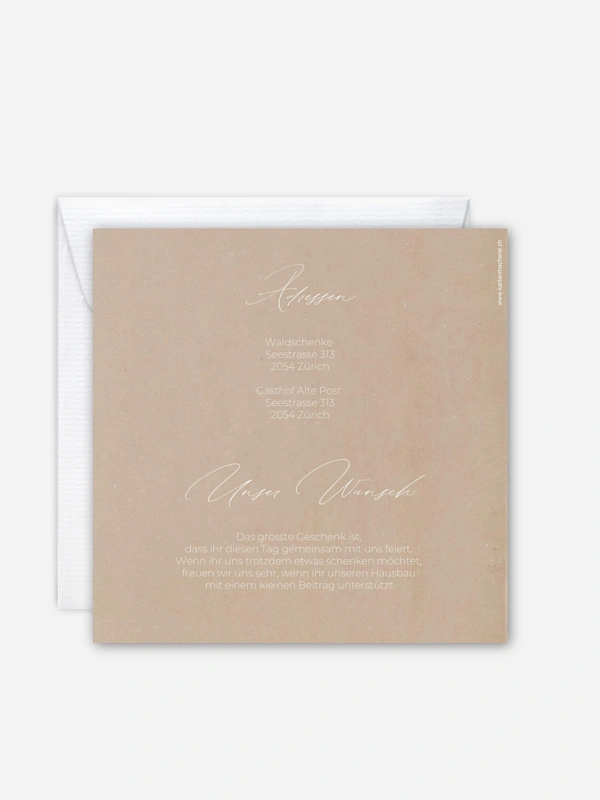 Hochzeitseinladung Paper Love