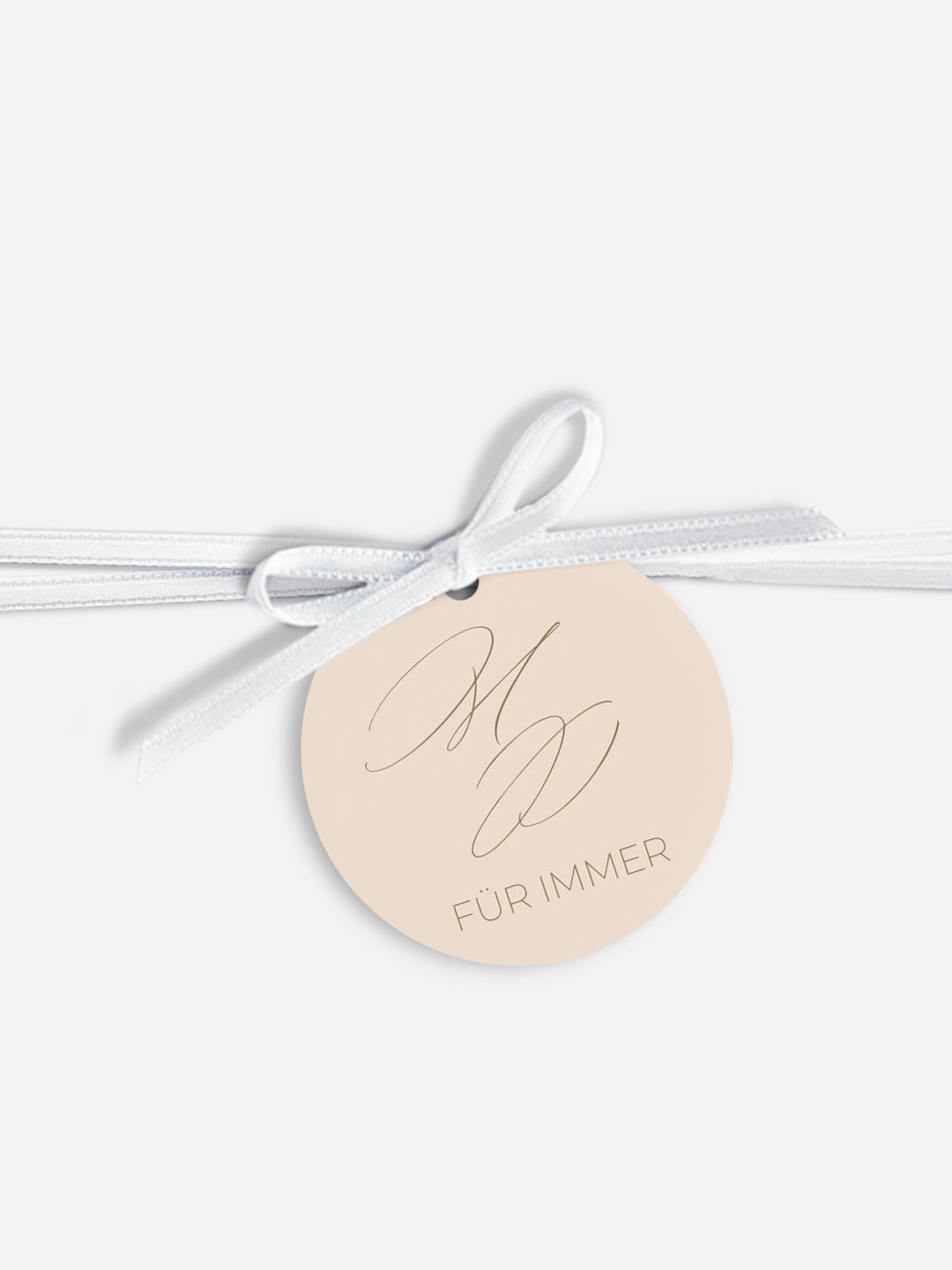 Anhänger mit Band zur Hochzeit Paper Love