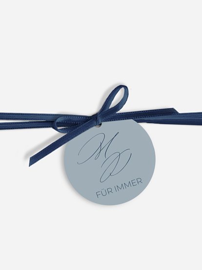 Anhänger mit Band zur Hochzeit Paper Love