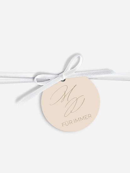 Anhänger mit Band zur Hochzeit Paper Love