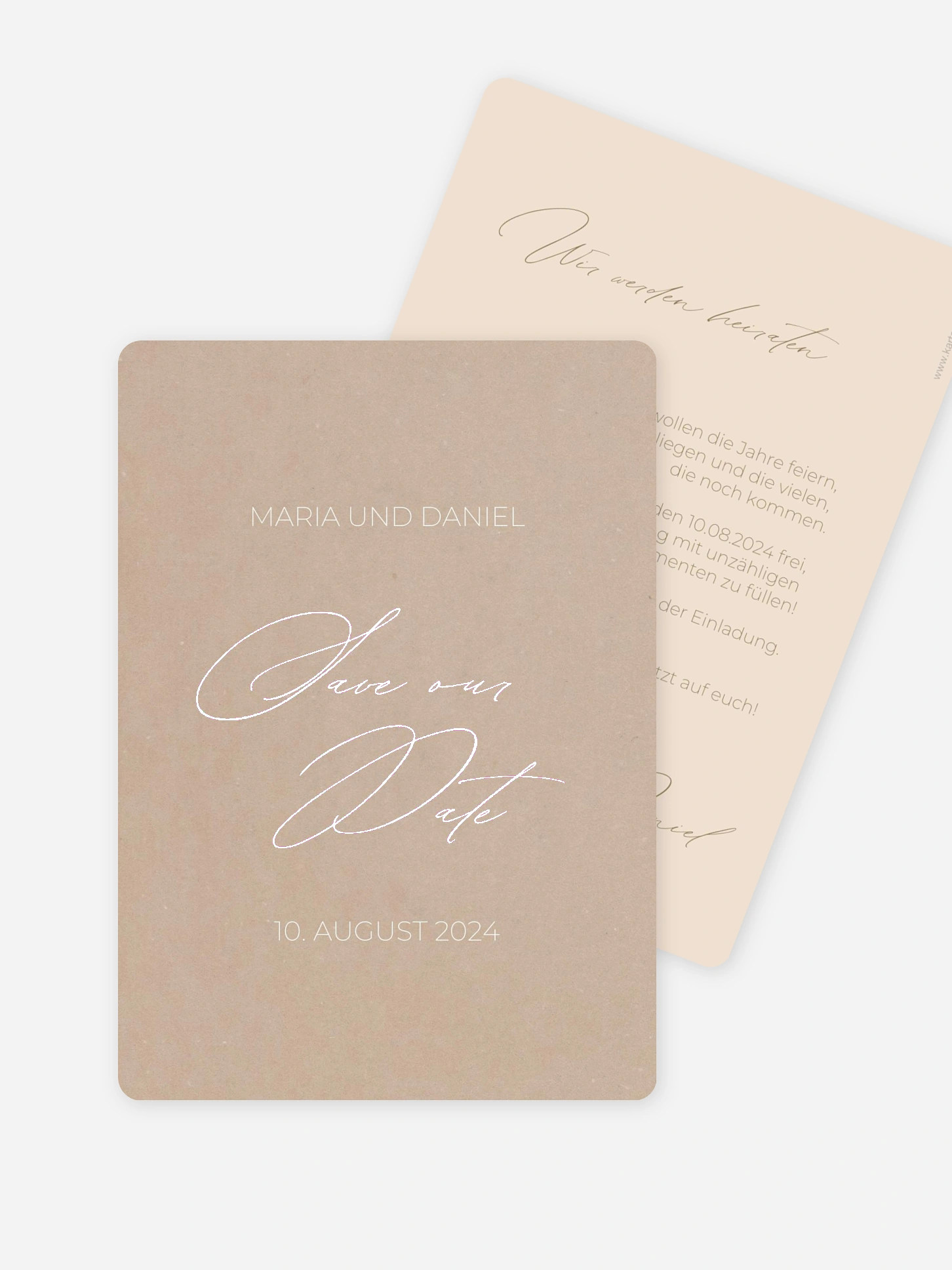Save-the-Date Karte Paper Love