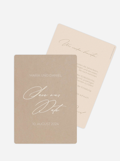 Save-the-Date Karte Paper Love