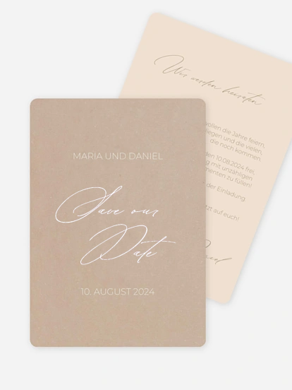 Save-the-Date Karte Paper Love