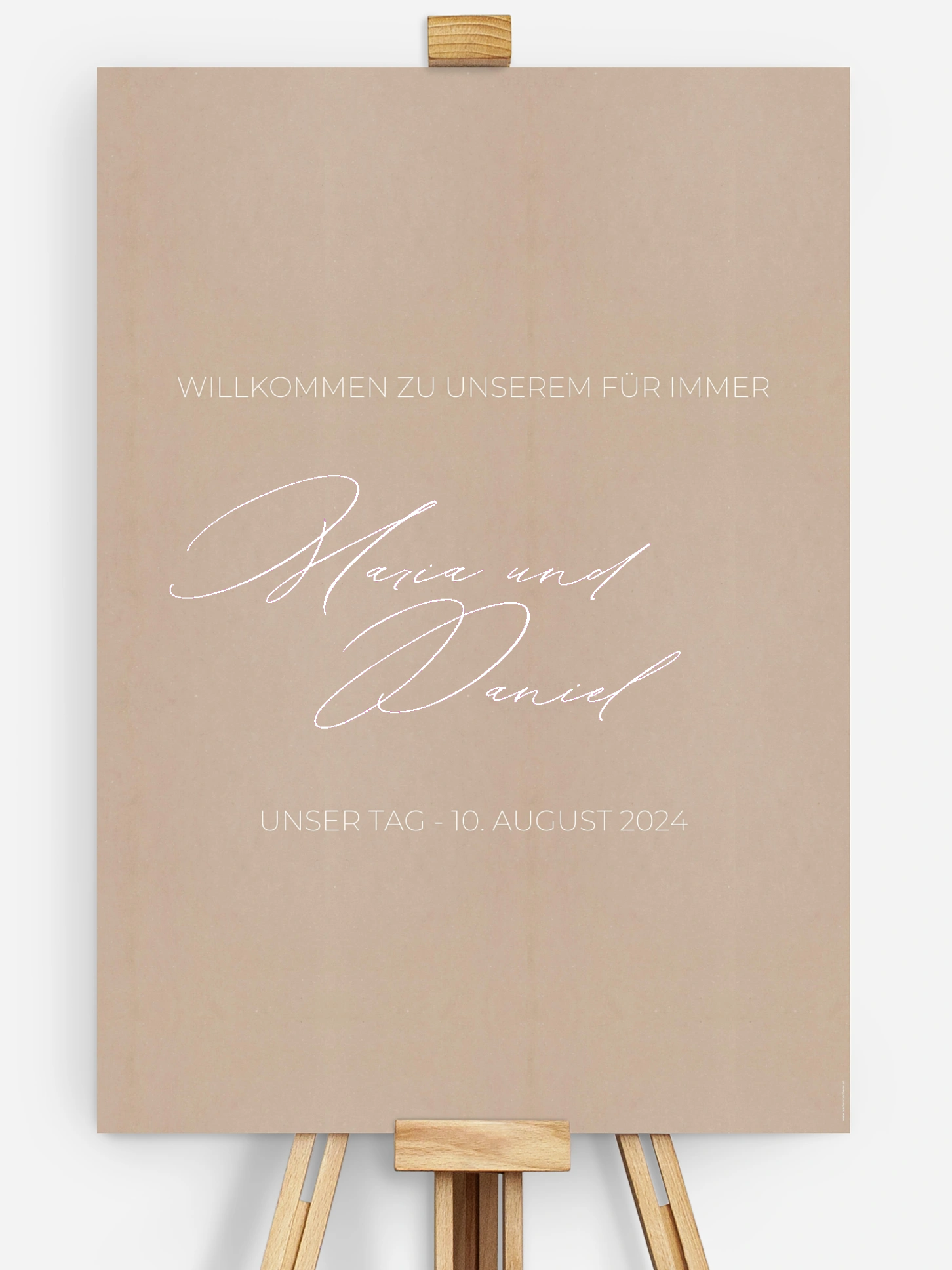 Willkommensschild Paper Love