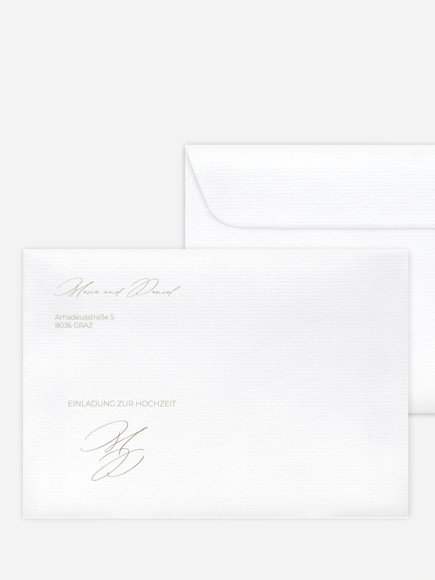 Briefumschlag mit Motiv Paper Love