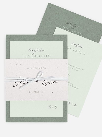 Hochzeitseinladung Symbiotic