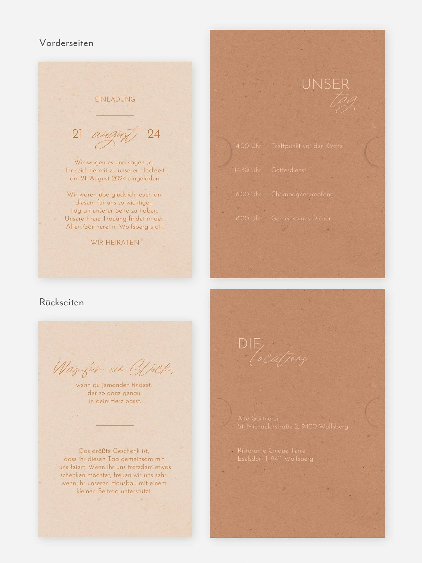 Hochzeitseinladung Perfect Pairing