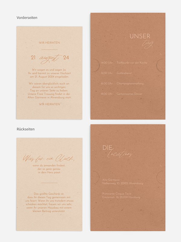 Hochzeitseinladung Perfect Pairing
