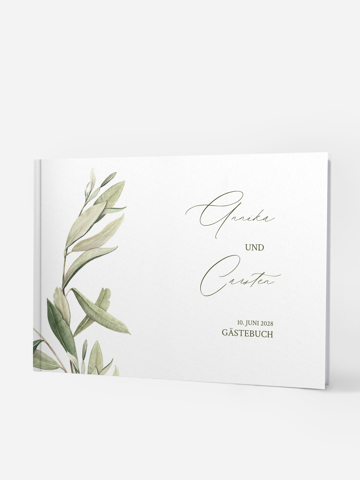 Gästebuch Elegant Olive