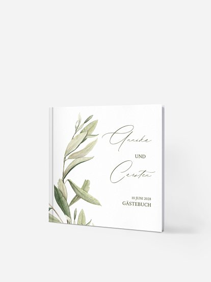 Gästebuch Elegant Olive