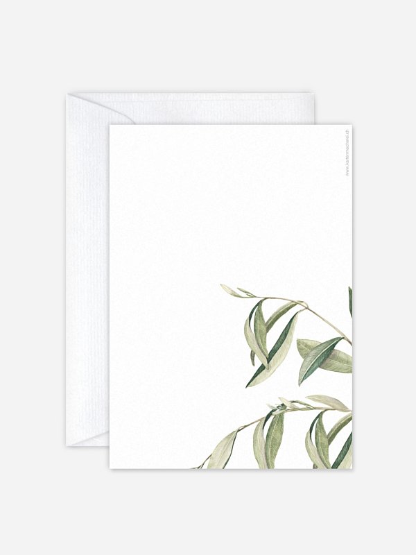 Hochzeitseinladung Elegant Olive