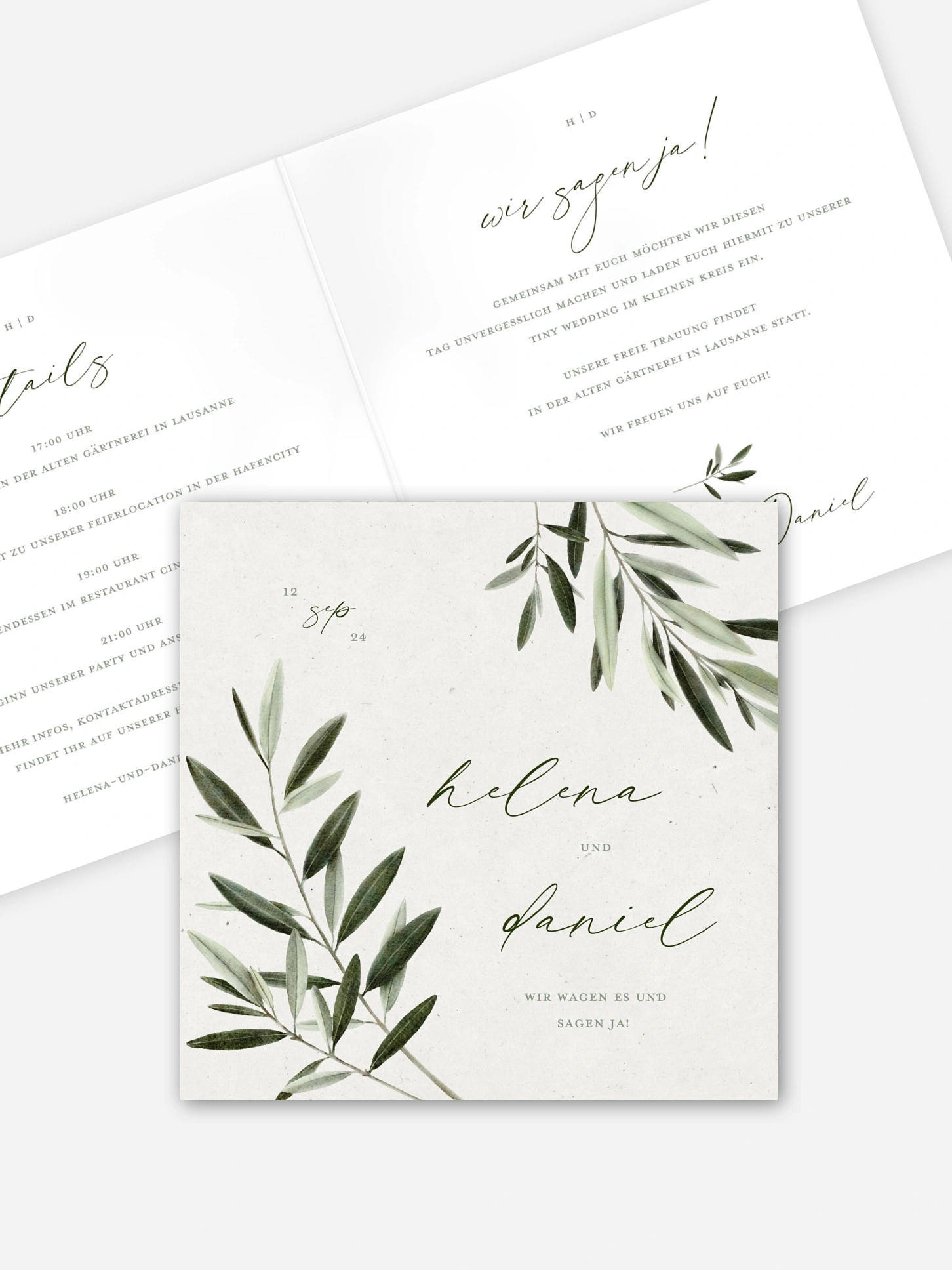 Hochzeitseinladung Scent of Olives