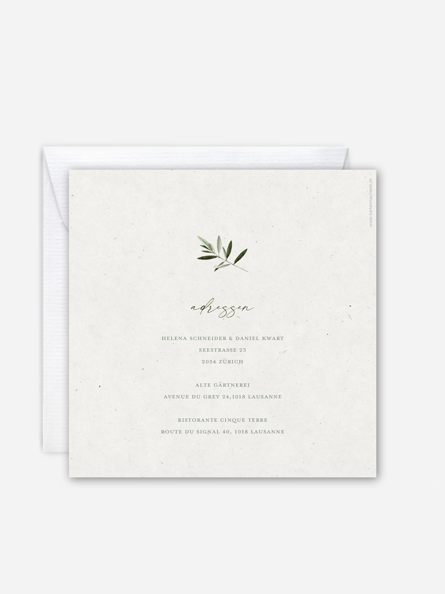Hochzeitseinladung Scent of Olives